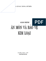 Giáo trình Ăn mòn và bảo vệ kim loại - Ths.Lê Ngọc Trung