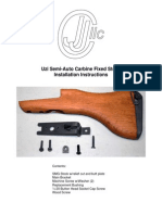 Uzi Semi-Auto Carbine Fixed Stock Installation Instructions