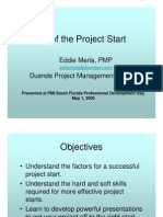 The Art of The Project Start - Eddie Merla