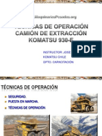 Curso Tecnicas Operacion Camion 930e Komatsu Ok