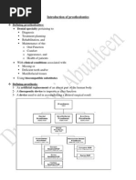 Introduction of Prosthodontics