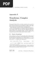 Transforms, Complex Analysis: Appendix F