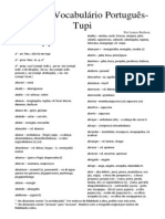 Pequeno Vocabulário Português-Tupi - TRANSCRITO