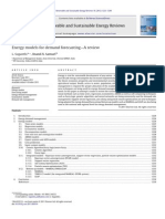 Energy Models For Demand Forecasting-A Review