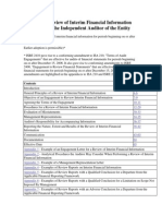 ISRE2410 - Review of Interim Financial Information Performed by The Independent Auditor of The Entity