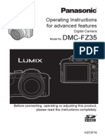 DMC-FZ35: Operating Instructions For Advanced Features