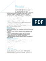 Nursing Process of Pneumonia