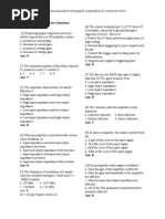 Basic Electronics Objective Questions NET