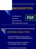 Immunisation