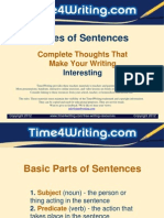 WritingSentences - Types of Sentences