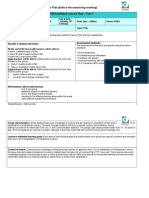 Lesson Plan For Catering Session