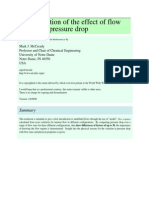 Demonstration of The Effect of Flow Regime On Pressure Drop