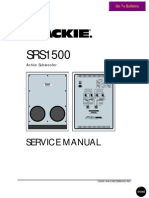 Mackie SRS1500 Service Manual