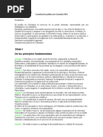 Trabajo Del Sena Constitucion Politica de Colombia