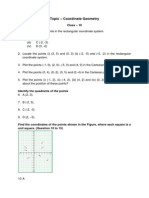 Coordinate Geometry Problems