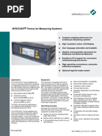 INTECONT® Tersus For Measuring Systems: % Compact Weighing Electronics For