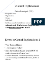 Ecological Fallacy & Sampling