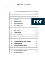 Financial Forecasting