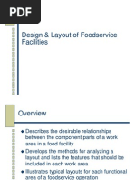 Design & Layout of Foodservice Facilities