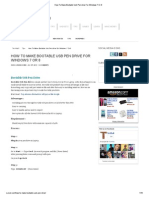How To Make Bootable Usb Pen Drive For Windows 7 or 8