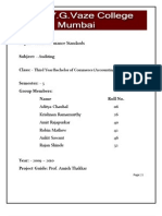 Review of Indai's Audit Assurance Standards (Summary)