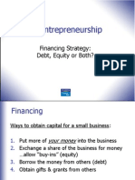 Entrepreneurship: Financing Strategy: Debt, Equity or Both?