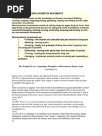 Locomotor and Non Locomotor Movements