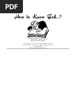 How To Know God