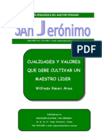 Cualidades y Valores de Un Maestro Líder Wilfredo Rimari