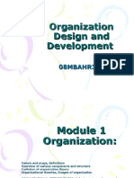 Organization Design and Development