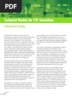 Turbulent Models For CFD Simulation in Electronics Cooling