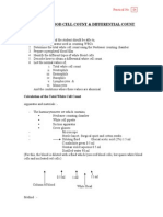 White Blood Cell Count & Differential Count