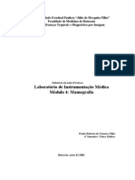 Laboratório de Instrumentação Médica - Ciclo 1 - Modulo 4 - Mamografia - I Física Médica - Unesp (2006)