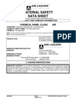 Material Safety Data Sheet: Chemical Name Class: AIR