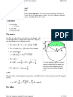 Circular Segment: From Wikipedia, The Free Encyclopedia