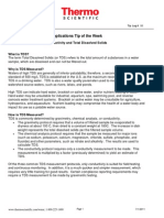 Applications Tip of The Week: Conductivity and Total Dissolved Solids