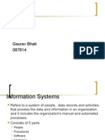 Information Systems: Gaurav Bhati 087614