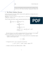 1 The Phasor Addition Theorem: N I 1 I I