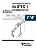 National Instruments 9214 Manual