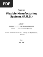 Flexible Manufacturing Systems (F.M.S) : A Whitepaper