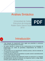 Analisis Sintactico 2013