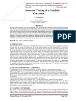 Fabrication and Testing of A Catalytic Convertor