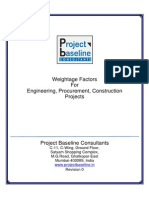 Weightage Factors For EPC Projects