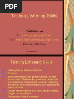 Testing Listening