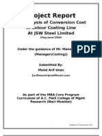 Project Report in JSW