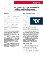 Safety Instrumented Systems (SIS), Safety Integrity Levels (SIL), IEC61508, and Honeywell Field Instruments