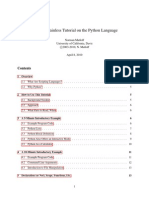 A Quick, Painless Tutorial On The Python Language