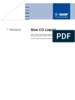 Size CO Liquid: Technical Information