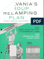 Sylvania Fluorescent Group Relamping Plan Brochure 1962