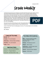 First Grade Newsletter